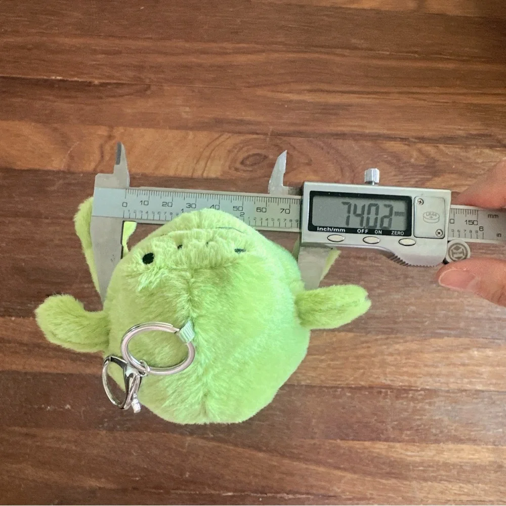 Green Rain Frog Plush Bag Charm Kawaii Soft Toy Keychain Cute Frogcore